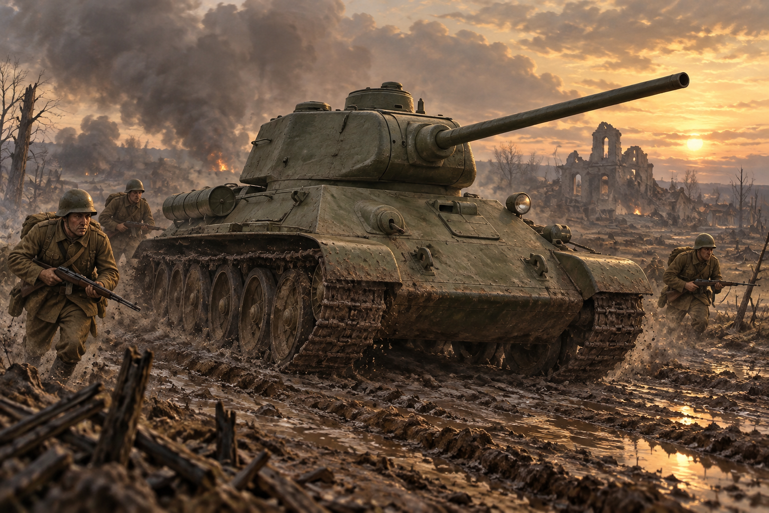 Illustration eines sowjetischen T-34